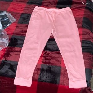 Pink sweat pants